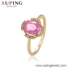 15331 xuping bijoux boutique décoration intérieure magnétique rose 18 k plaqué or doigt anneau accessoires pour femmes bijoux